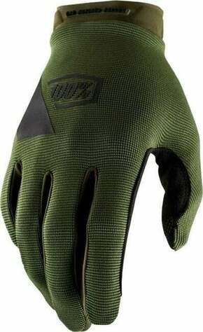100% Ridecamp Gloves Army Green/Black XL Kolesarske rokavice