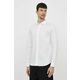 Bombažna srajca Armani Exchange moška, bela barva - bela. Srajca iz kolekcije Armani Exchange, izdelana iz tkanine s tiskom. Model iz izjemno udobne bombažne tkanine.