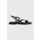 Usnjeni sandali Vagabond Izzy ženski, črna barva, 5513.001.20 - črna. Sandali iz kolekcije Vagabond. Model je izdelan iz naravnega usnja. Model z mehkim, oblikovanim vložkom zagotavlja udobje.