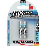 Ansmann Micro NiMH polnilna baterija, AAA, 1100 mAh, 2 kosa