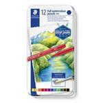 Steadtler Design Journey akvarelne barvice, kovinska škatla, 12 barv