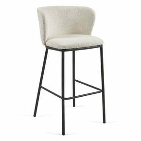 Beli barski stoli v kompletu 2 ks (višina sedeža 75 cm) Ciselia – Kave Home