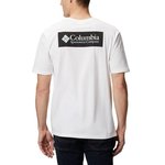 Columbia bombažna majica - bela. T-shirt iz zbirke Columbia. Model narejen iz tanka, elastična tkanina.