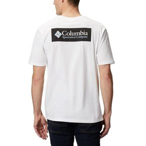Columbia bombažna majica - bela. T-shirt iz zbirke Columbia. Model narejen iz tanka