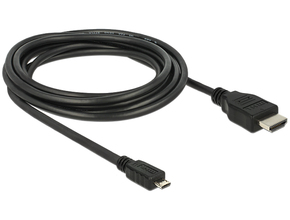 Delock kabel MHL 3.0 moški &gt; High Speed HDMI-A moški 4K 3 m