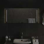 Greatstore LED kopalniško ogledalo 90x60 cm