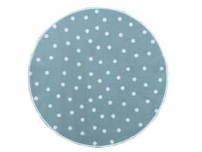 Eoshop Otroška preproga Mint polka dot (Varianta: Okrogel premer 120 cm)