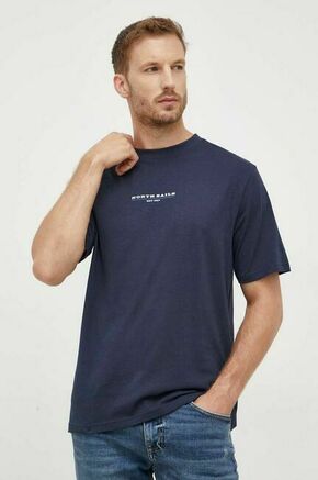 Bombažna kratka majica North Sails - mornarsko modra. Lahkotna kratka majica iz kolekcije North Sails