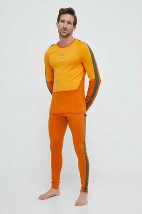 Funkcionalna majica z dolgimi rokavi Icebreaker 200 Sonebula oranžna barva - oranžna. Funkcionalna majica z dolgimi rokavi iz kolekcije Icebreaker. Model izdelan iz koži prijetne in zračne merino volne.