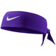 Trak za lase Nike vijolična barva - vijolična. Trak iz kolekcije Nike. Model izdelan iz tanke pletenine.