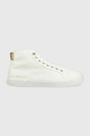 Superge Tommy Hilfiger Essential Highcut Sneaker FW0FW07120 White YBS