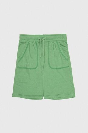 Kratke hlače United Colors of Benetton zelena barva - zelena. Otroški kratke hlače iz kolekcije United Colors of Benetton