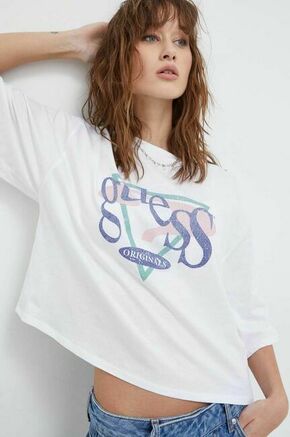 Bombažna kratka majica Guess Originals ženski