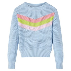 VidaXL Otroški pulover pleten moder 92