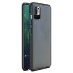 spring case prozoren tpu gel zaščitni ovitek s pisanim okvirjem za xiaomi redmi note 10 5g / poco m3 pro črn