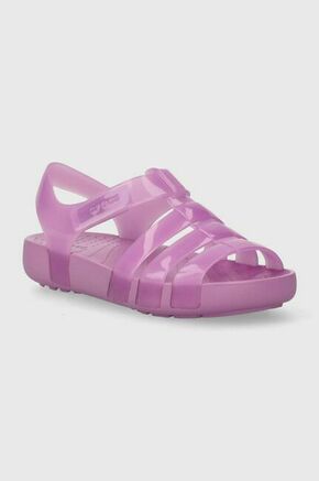 Otroški sandali Crocs ISABELLA JELLY SANDAL vijolična barva - vijolična. Otroški sandali iz kolekcije Crocs. Model je izdelan iz sintetičnega materiala. Model z mehkim