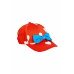 Otroška bombažna bejzbolska kapa Mini Rodini rdeča barva - rdeča. Kapa iz kolekcije Mini Rodini. Model izdelan iz vzorčaste tkanine.