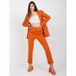 ITALY MODA Ženske hlače z visokim pasom HIDALGO Dark Orange DHJ-SP-13926.02_383537 L