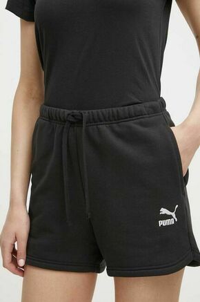 Bombažne kratke hlače Puma BETTER CLASSIC črna barva