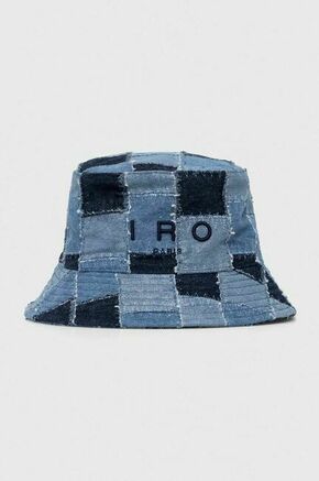 Jeans klobuk IRO - modra. Klobuk iz kolekcije IRO. Model z ozkim robom