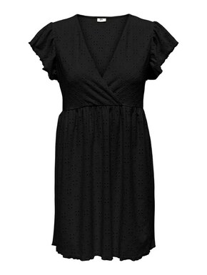 Jacqueline de Yong Ženska obleka JDYCATHINKA Loose Fit 15288288 Black (Velikost M)