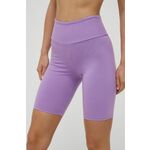Kratke hlače Deha ženske, vijolična barva - vijolična. Kratke hlače iz kolekcije Deha. Model izdelan iz tanke, zelo elastične pletenine.