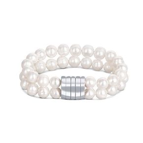 JwL Luxury Pearls Dvojna zapestnica iz pravih belih biserov JL0598