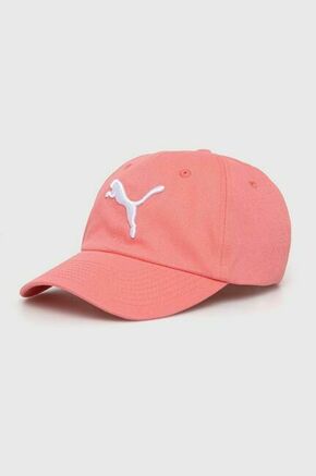 Bombažna bejzbolska kapa Puma roza barva