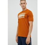 Kratka majica Under Armour moški, oranžna barva - oranžna. Kratka majica iz kolekcije Under Armour. Model izdelan iz tanke, rahlo elastične pletenine.