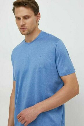 Bombažna kratka majica Paul&amp;Shark moški - modra. Kratka majica iz kolekcije Paul&amp;Shark