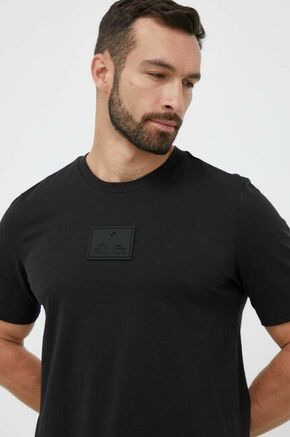 Bombažna kratka majica adidas črna barva - črna. Kratka majica iz kolekcije adidas