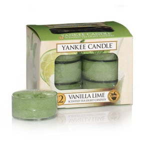 Yankee Candle Aromatične čajne svečke Vanilija Lime 12 x 9