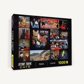 WEBHIDDENBRAND Chronicle Books Puzzle Star Trek mačke 1000 kosov