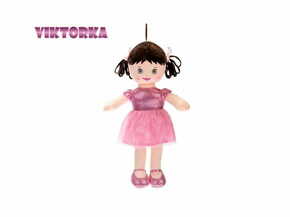 Mikro Trading Viktorka krpasta lutka 32 cm češko govoreča