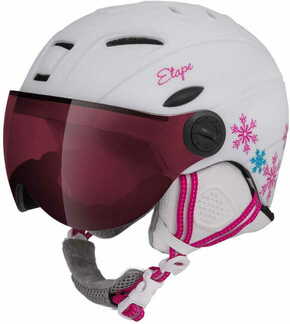 Etape Otroška smučarska čelada Rider PRO belo-roza Circuit: 53-55