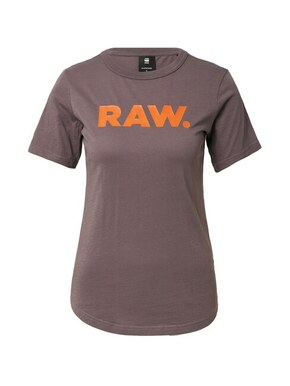 Bombažna kratka majica G-Star Raw vijolična barva - vijolična. Kratka majica iz kolekcije G-Star Raw. Model izdelan iz tanke