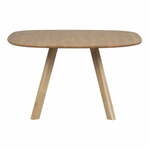 Jedilna miza iz masivnega hrasta 130x130 cm Tablo – WOOOD