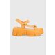 Sandali Steve Madden Assertive ženski, oranžna barva, SM11002461 - oranžna. Sandali iz kolekcije Steve Madden. Model izdelan iz ekološkega usnja. Model je enostaven za čiščenje in vzdrževanje.