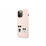Karl Lagerfeld Full Bodies ovitek za iPhone 13 Pro Max, silikonska zaščita, roza (KLHCP13XSSKCI)