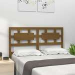 shumee Vzglavje postelje, medeno rjava, 145,5x4x100 cm, borov les