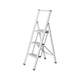 Bela zložljiva lestevWenko Ladder Alu, višina 127 cm