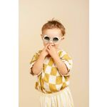 Otroška sončna očala Ki ET LA Ourson - modra. Otroška sončna očala iz kolekcije Ki ET LA. Model z zrcalnimi stekli in okvirji iz plastike. Ima filter UV 400.