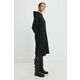 Pulover Answear Lab ženska, črna barva, s kapuco - črna. Pulover s kapuco iz kolekcije Answear Lab, izdelan iz enobarvne, elastične pletenine. Model iz izjemno udobne, zračne tkanine z visoko vsebnostjo bombaža.