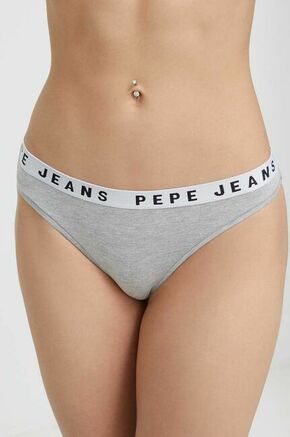 Tangice Pepe Jeans siva barva - siva. Tangice iz kolekcije Pepe Jeans. Model izdelan iz elastične pletenine.