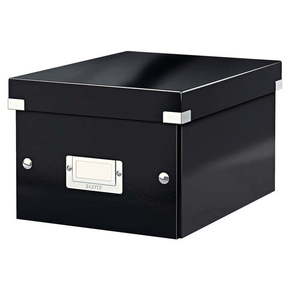 Črna škatla za shranjevanje Leitz Universal