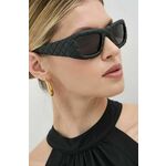 Sončna očala Bottega Veneta ženska, črna barva, BV1303S - črna. Sončna očala iz kolekcije Bottega Veneta. Model z enobarvnimi stekli in okvirjem iz plastike.