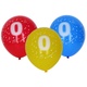 WEBHIDDENBRAND Napihljiv balon 30 cm - komplet 5, s številko 0