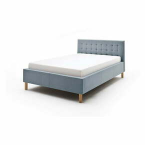 Sivo-modra zakonska postelja Meise Möbel Malin