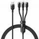 Mcdodo Komplet kablov za telefon Mcdodo USB - USB tip C / microUSB / Lightning 1,2 m CA-0930