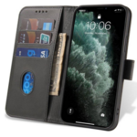 Onasi Wallet ovitek za Galaxy S20 FE G780, preklopni, usnjen, črn